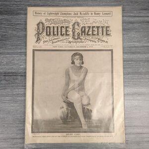 National Police Gazette NY December 6 1919 - Lightweight Champions Helen Carr